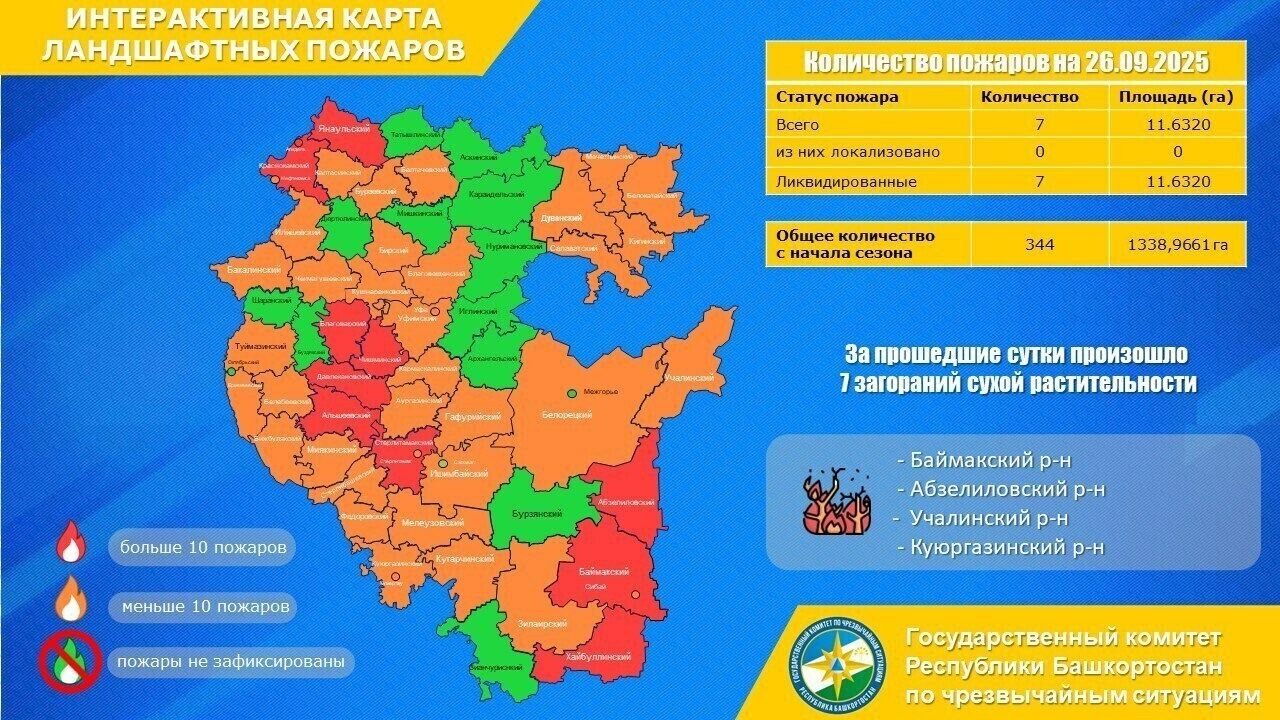В Башкирии локализовали лесной пожар, тушение продолжается